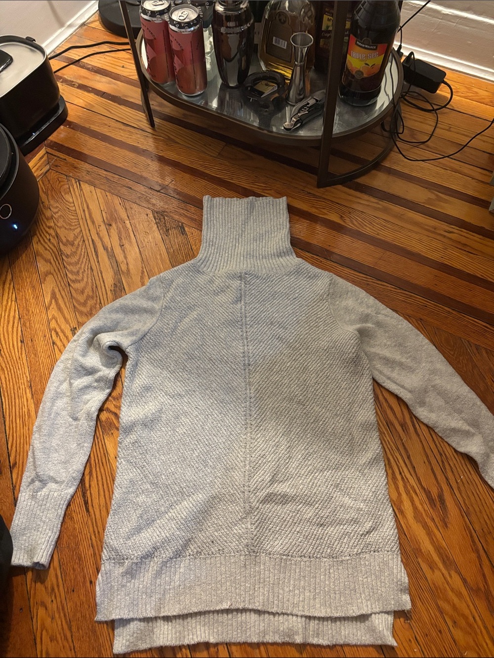Fat Face Light Gray Women's Turtleneck Sweater